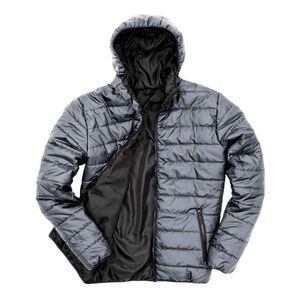 Result Core Mens Padded Jacket / Frost Grey/Black